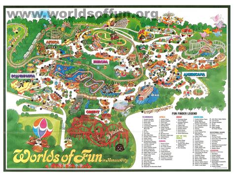 Challenges of implementing MAP Map Of Worlds Of Fun